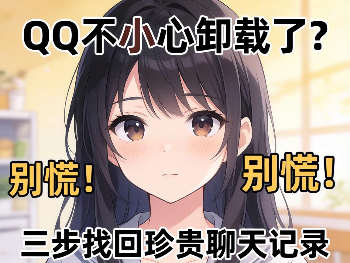 QQ不小心卸载了？别慌！三步找回珍贵聊天记录